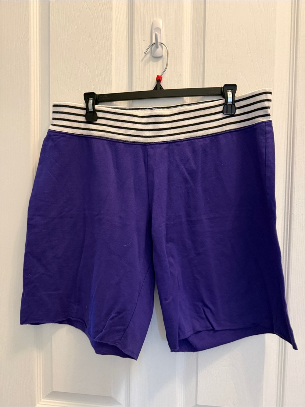 Joe Boxer Purple Women’s Shorts with Striped Waistband